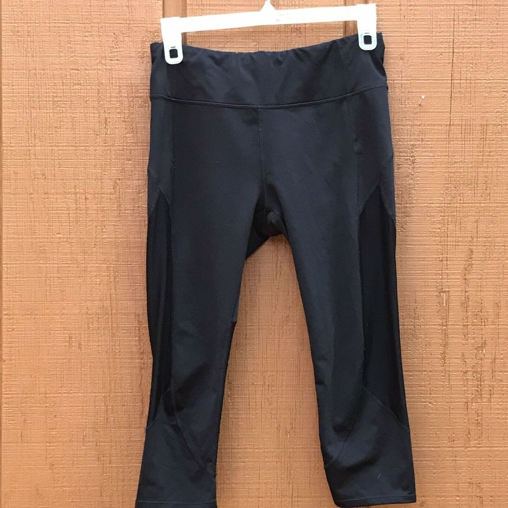 Athleta Chaturanga Capri Leggings Mesh Panel Large - Picture 3 of 8